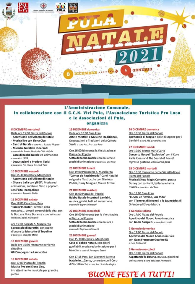 programma natale pula 2021